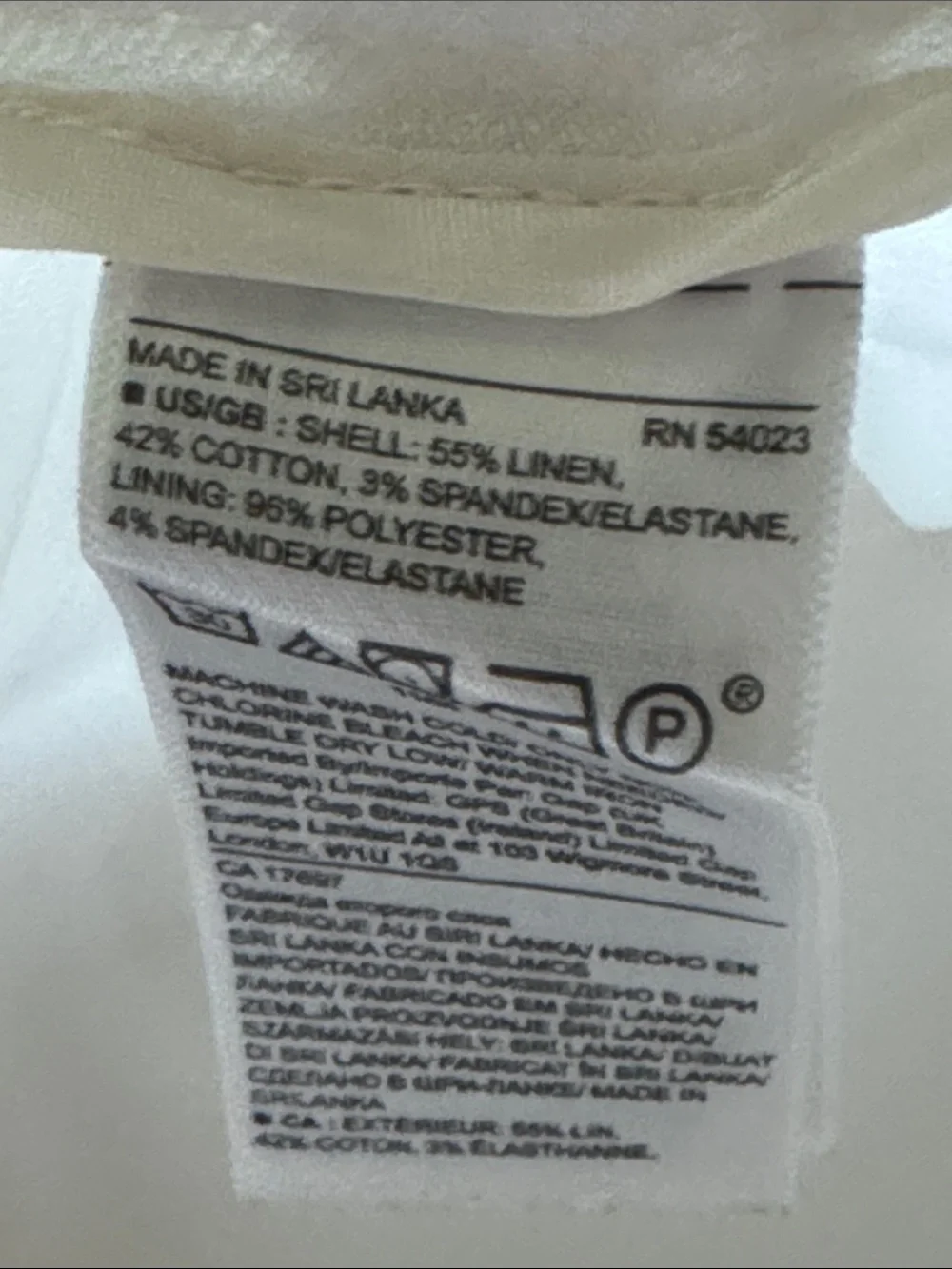 Banana Republic Avery linen cotton blend white pants‎ Sz 14
